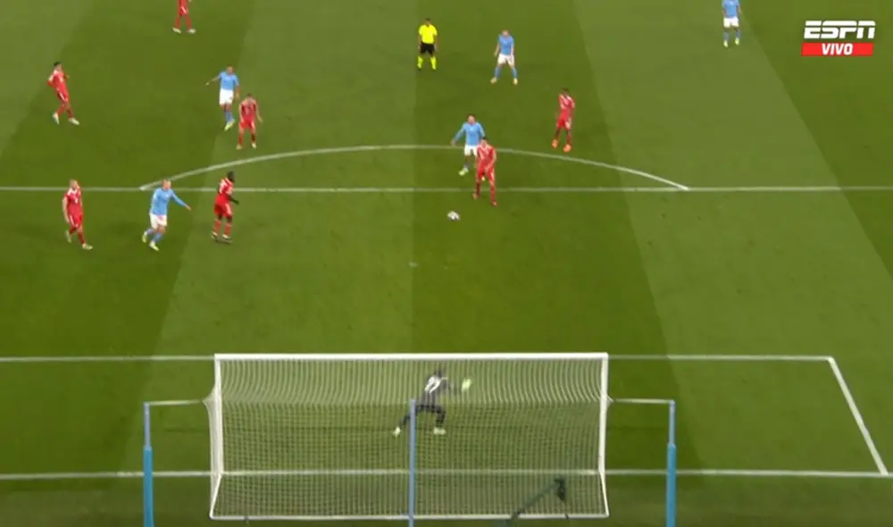 Manchester City abrió el marcador ante el Bayern Múnich. Foto: captura de ESPN