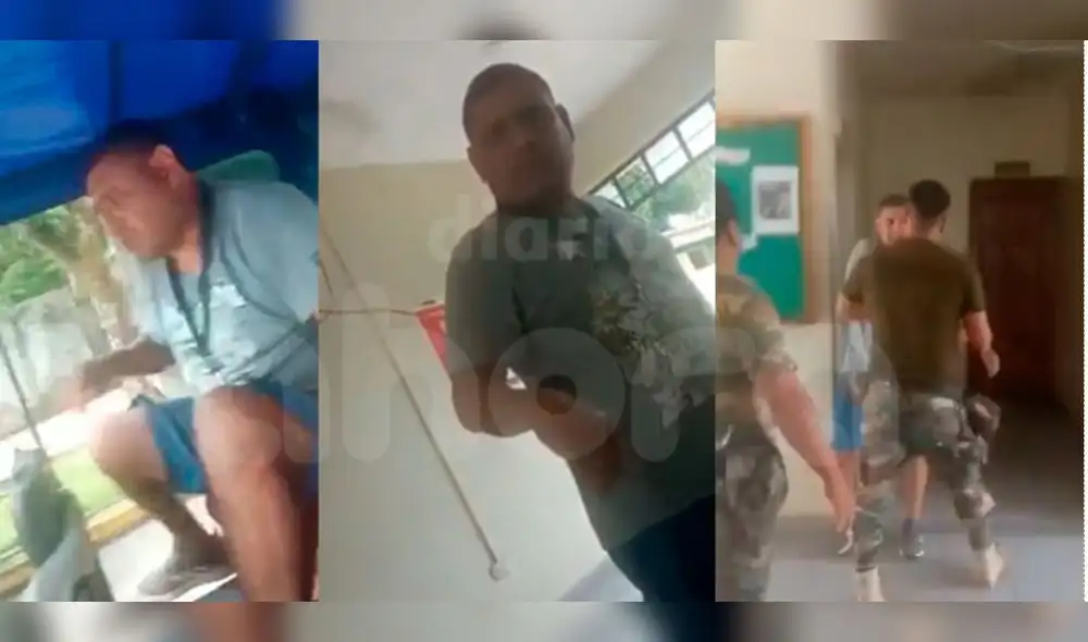 El mototaxista pidió a las autoridades policiales intervenir. De pasarle algo, responsabilizó al efectivo. Foto: Diario Ahora - Video: Diario Ahora