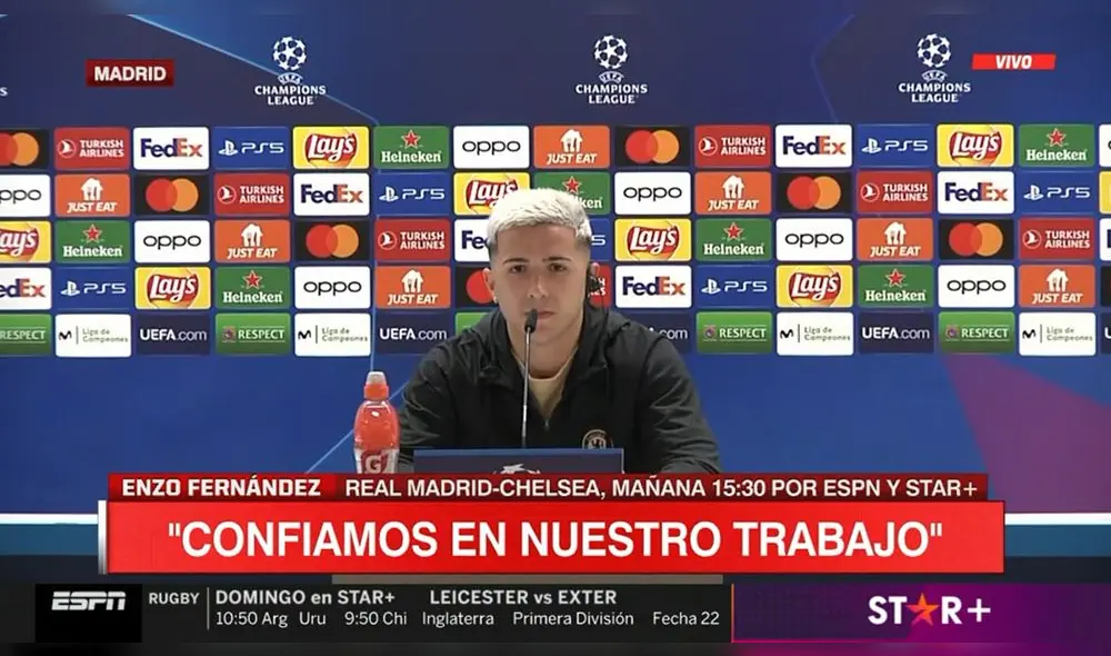 Enzo Fernández llegó al Chelsea en la última apertura del mercado de pases. Foto: captura de ESPN