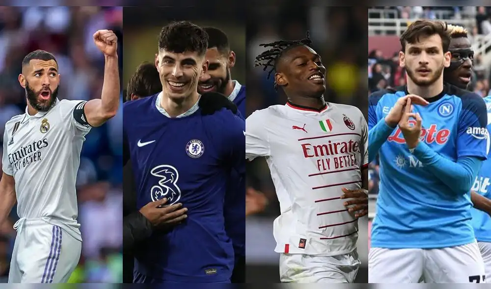 Los duelos de vuelta de los cuartos de final de la Champions se disputarán el 18 y 19 de abril. Foto: Composición-LR/Champions League Los duelos de vuelta de los cuartos de final de la Champions se disputarán el 18 y 19 de abril. Foto: Composición-LR/Champions League