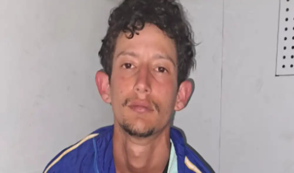 Sergio Tarache Parra se encuentra detenido en Colombia. Foto: PNP Sergio Tarache Parra se encuentra detenido en Colombia. Foto: PNP