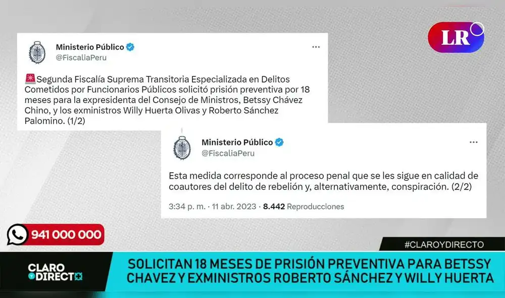 Augusto Álvarez Rodrich opina sobre la medida contra Betssy Chávez, Roberto Sánchez y Willy Huerta. Foto: LR+/Video: LR+ Augusto Álvarez Rodrich opina sobre la medida contra Betssy Chávez, Roberto Sánchez y Willy Huerta. Foto: LR+/Video: LR+