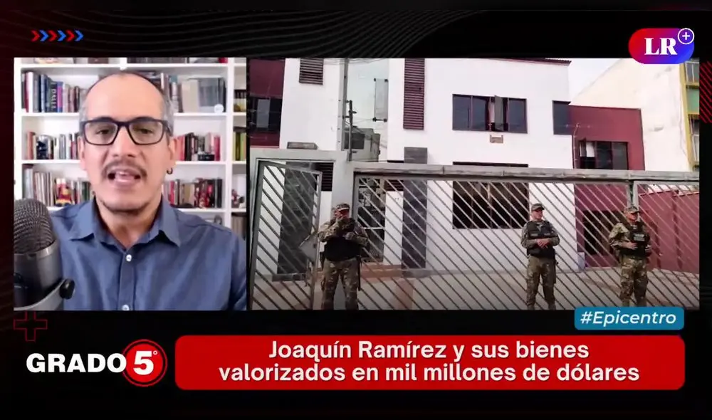 David Gómez Fernandini se refiere a la organización criminal vinculada a Ramírez. Foto: LR+ - Video: “Grado 5”/LR+ David Gómez Fernandini se refiere a la organización criminal vinculada a Ramírez. Foto: LR+ - Video: “Grado 5”/LR+