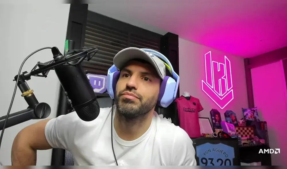 Sergio Agüero se retiró del fútbol en 2021 debido a una afección cardíaca. Foto: captura de Twitch