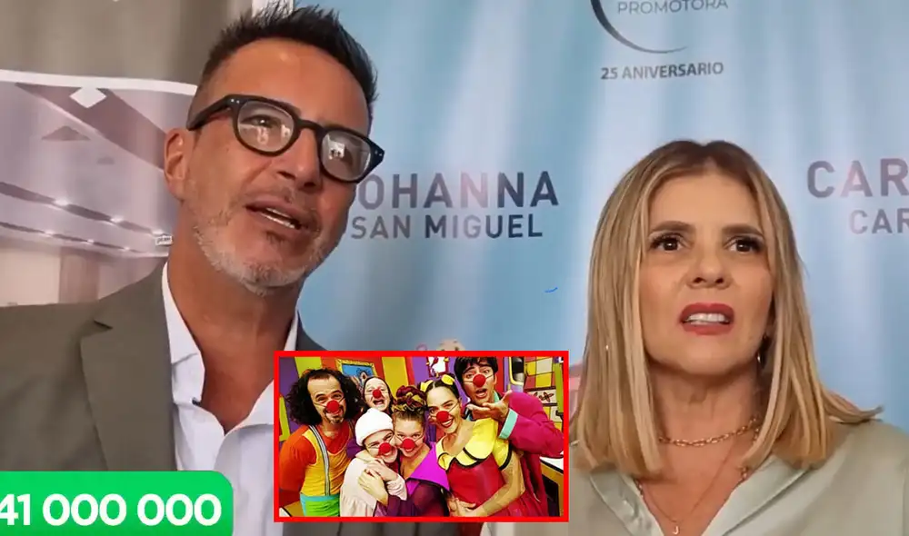 Carlos Carlín y Johanna San Miguel fueron parte de "Pataclaun". Foto: composición LR/Latina