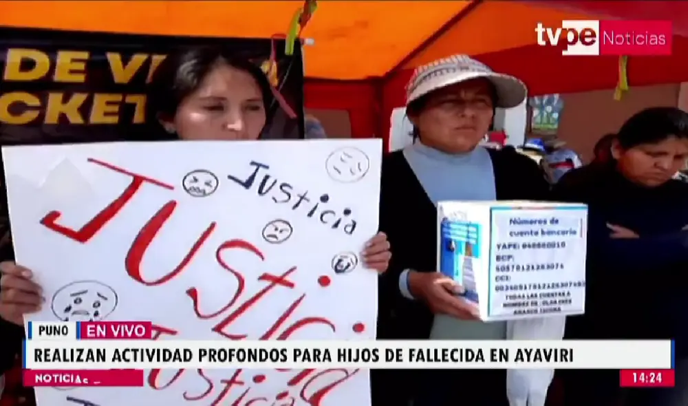 Los tres menores quedarán al cuidado de su abuela materna. Foto: captura de video / TV Perú / Twitter Los tres menores quedarán al cuidado de su abuela materna. Foto: captura de video / TV Perú / Twitter