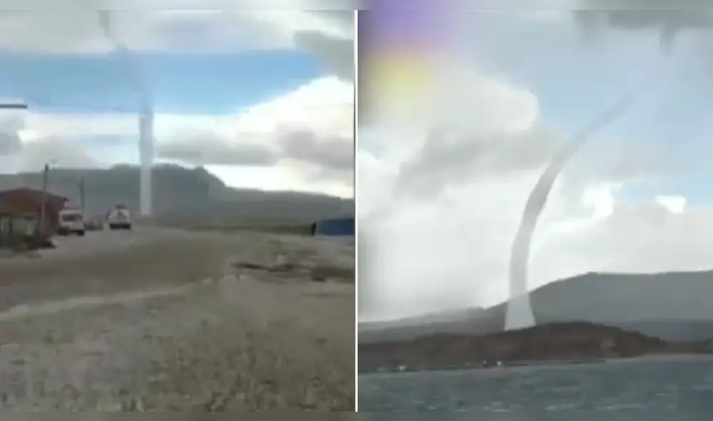 Extraño fenómeno natural en Huancavelica. Foto: captura de TV Perú Extraño fenómeno natural en Huancavelica. Foto: captura de TV Perú