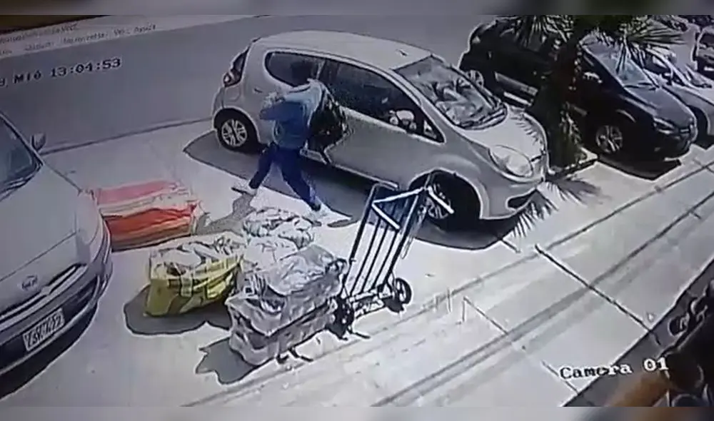 Sujeto fue captado por las cámaras de seguridad. Foto: La República/cortesía