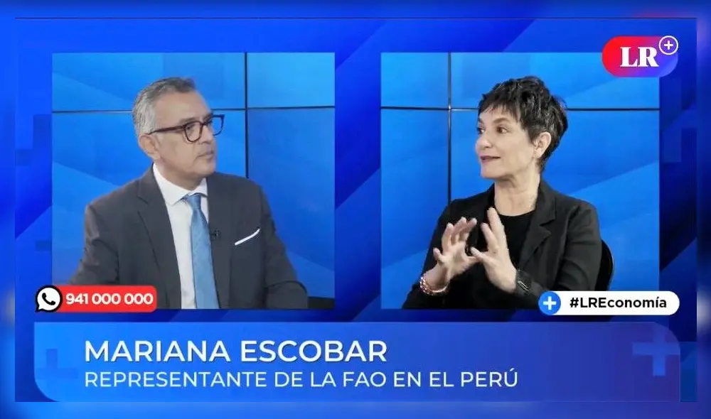 Mariana Escobar, representante de la FAO en el Perú. Foto: Captura.