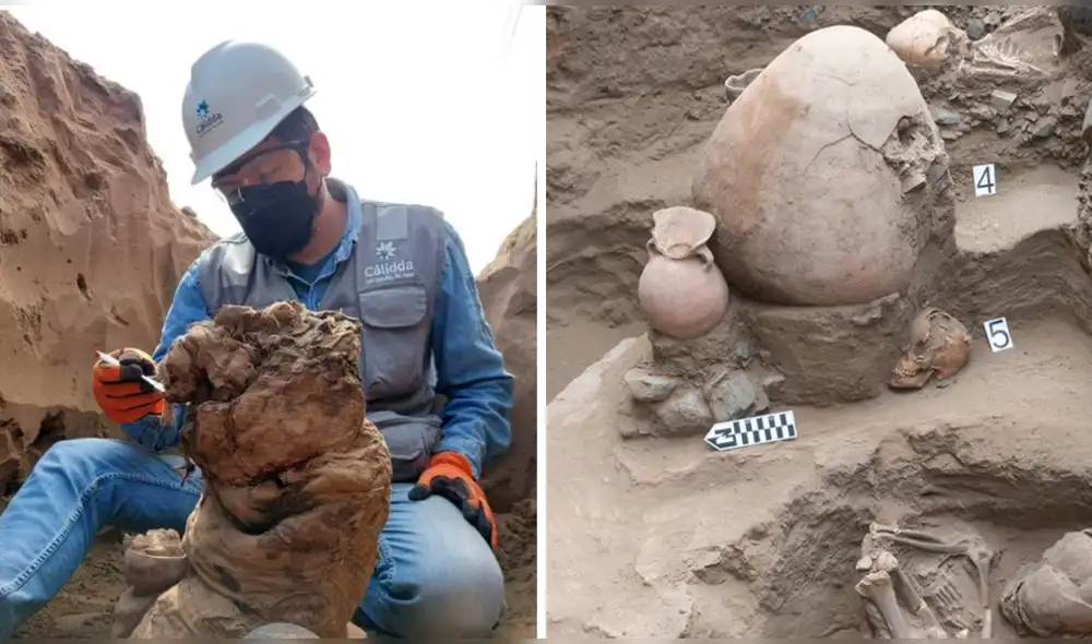 Las piezas son analizadas en un laboratorio arqueológico. Foto: Cálidda Las piezas son analizadas en un laboratorio arqueológico. Foto: Cálidda