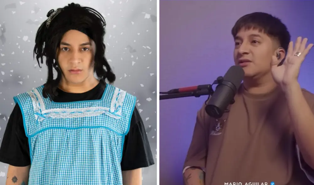 Mario Aguilar no intuía nada sobre el futuro show hasta que vio algo misterioso al llegar al lugar. Composición LR/ Mario Aguilar / Instagram