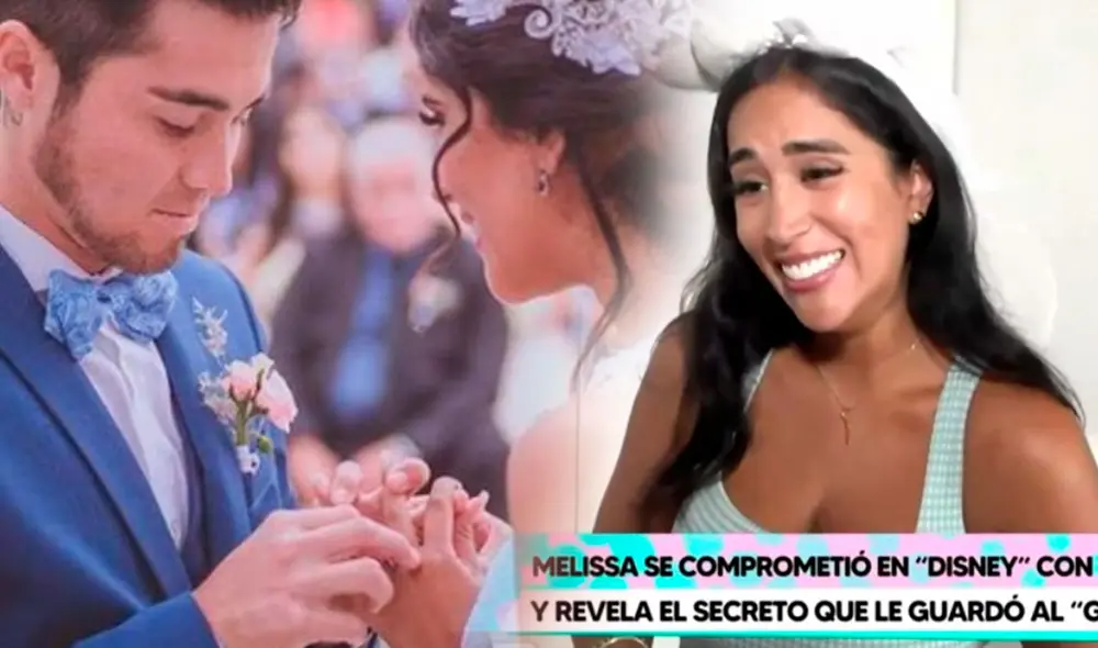Melissa Paredes dijo sin pelos en la lengua qué hizo con el anillo que le dio su exesposo. Foto: composición LR/difusión/captura de Willax TV - Video: Willax TV