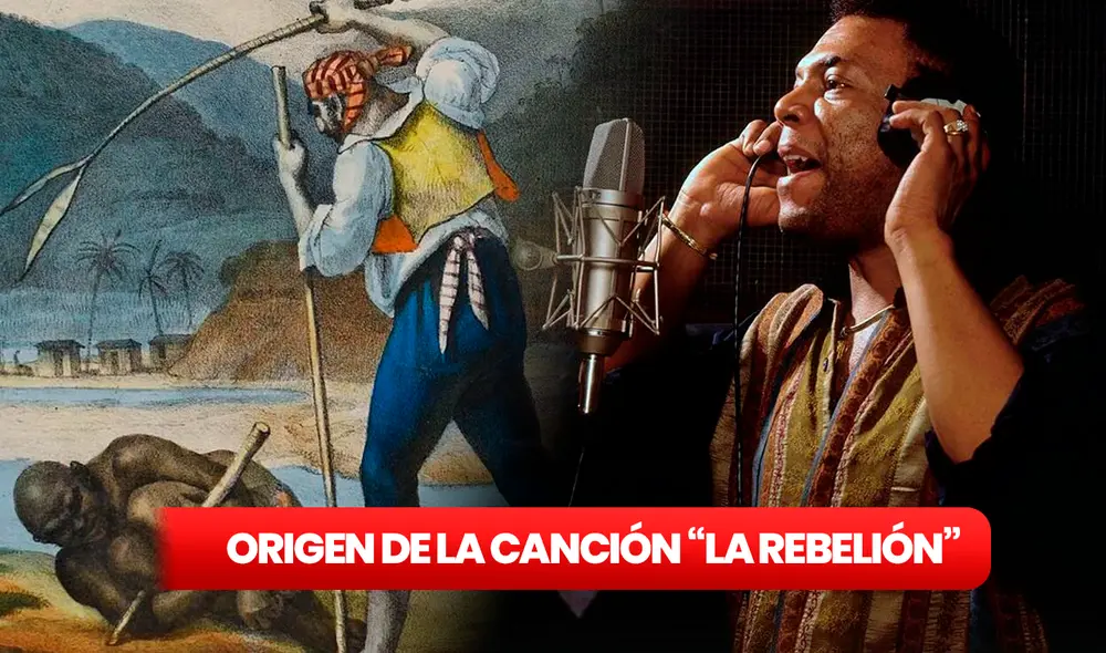 La historia de la canción "La rebelión" es bastante peculiar. Foto: composición LR/Jean Baptiste Debret/Kienyke
