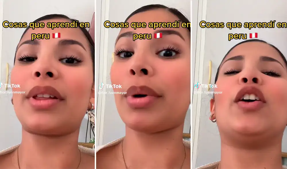 Venezolana le sorprende el alto nivel de importancia que tiene el chisme en el Perú. Foto: Composición LR / capturas de TikTok / @flor.fuenmayor