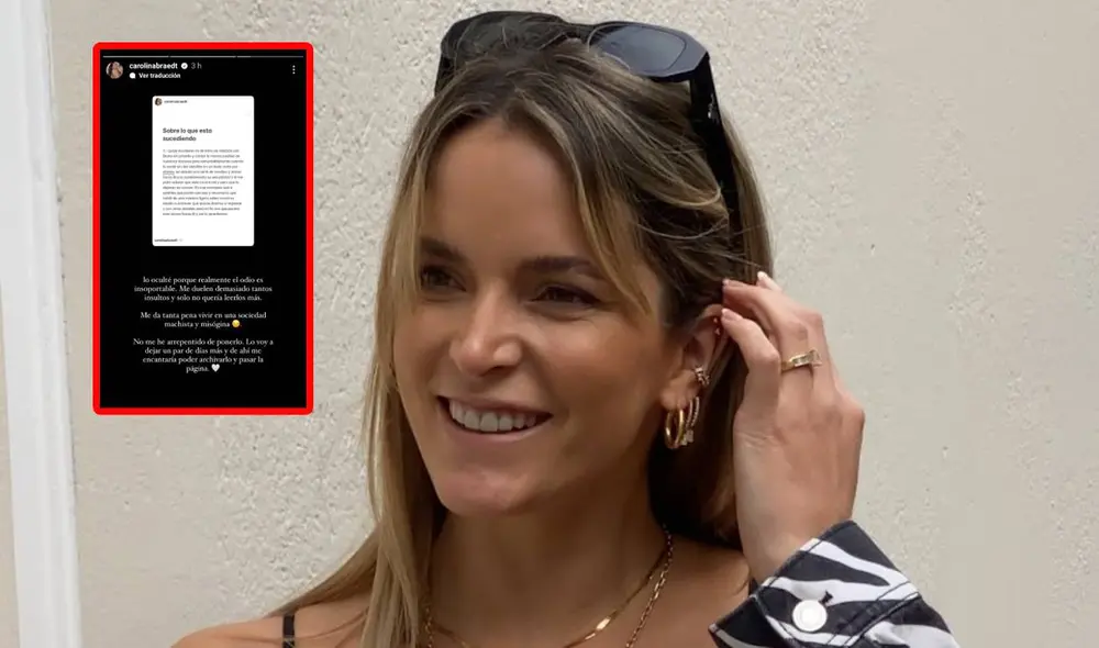 Carolina Braedt volvió a pronunciarse por el comunicado que brindó en su cuenta oficial de Instagram. Foto: Carolina Braedt/IG