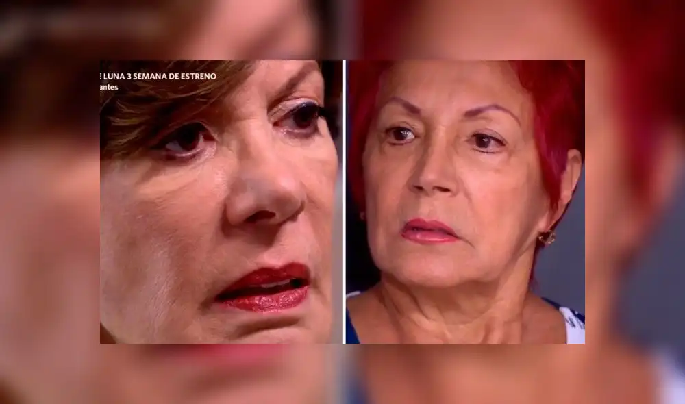 Carmen y Francesca se encontraron cara a cara en "Al fondo hay sitio". Foto: composición LR/América TV - Video: América TV