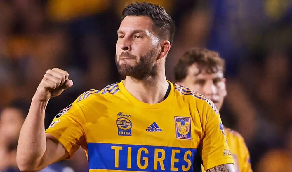 Gignac anotó un doblete en la victoria de los felinos. Foto: Tigres Gignac anotó un doblete en la victoria de los felinos. Foto: Tigres