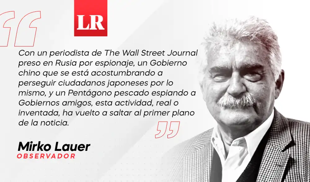 Espías, por Mirko Lauer Espías, por Mirko Lauer