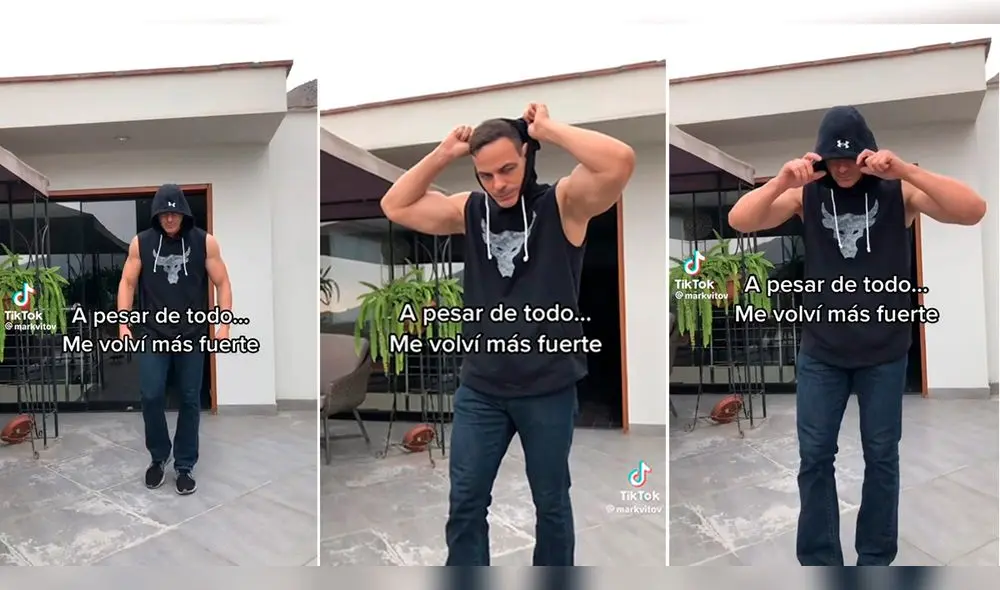 Usuarios comentan que tiene un parecido a Claude Van Damme. Foto: composición LR/ captura de TikTok/ @MarkVito