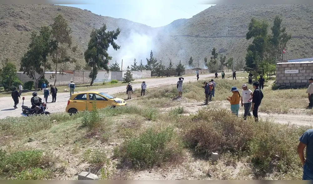 Agente de serenazgo indicó que no se halló ningún herido a pesar de versión de los moradores. Foto: Wilder Pari / URPI-LR. VIDEO: Cortesía para LR