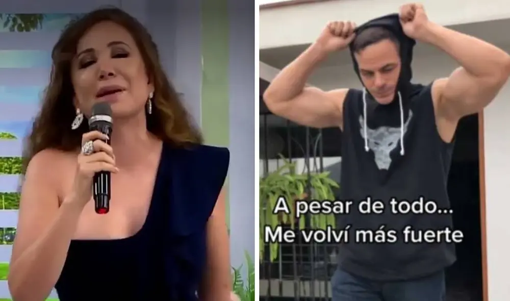 Janet Barboza elogió a Mark Vito por su renovada imagen. Foto: captura de América TV/TikTok