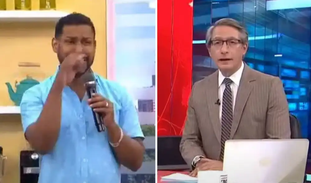 Edson Dávila 'enfurece' con Federico Salazar por decir que no era periodista. Foto: composición LR/capturas de América TV Edson Dávila 'enfurece' con Federico Salazar por decir que no era periodista. Foto: composición LR/capturas de América TV