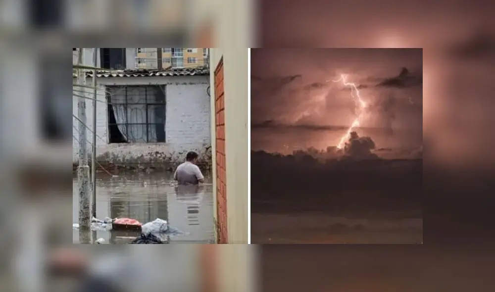 Se estima que las calles se vuelvan a inundar por fuertes lluvias. Foto:  composición LR/Almendra Ruesta/Wilson Siancas/La República
