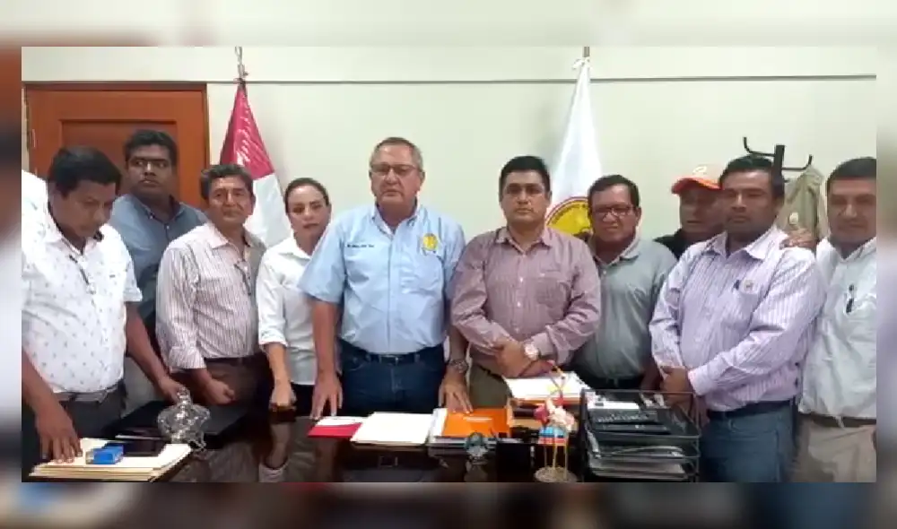 Autoridades de Tumbes informan sobre medida de protesta. Foto: Info Noticias Tumbes.