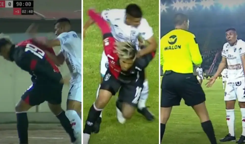 Paolo Hurtado y Paolo Reyna se ganaron la cartulina amarilla en el segundo tiempo. Foto: captura/Liga 1 Max Paolo Hurtado y Paolo Reyna se ganaron la cartulina amarilla en el segundo tiempo. Foto: captura/Liga 1 Max