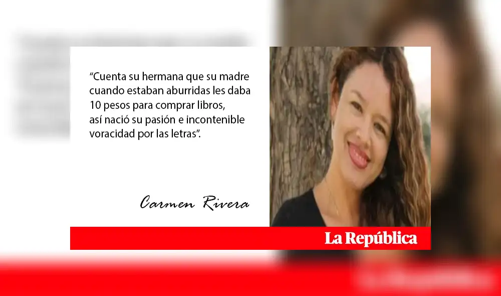 Carmen Rivera. Foto: La República.