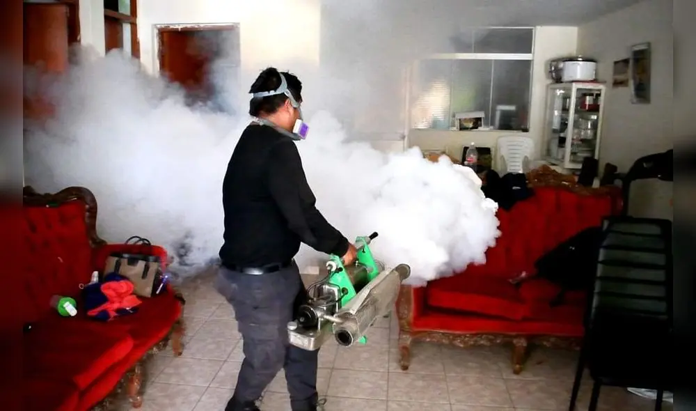 El viernes último se inició la campaña de fumigación. Foto: La República El viernes último se inició la campaña de fumigación. Foto: La República