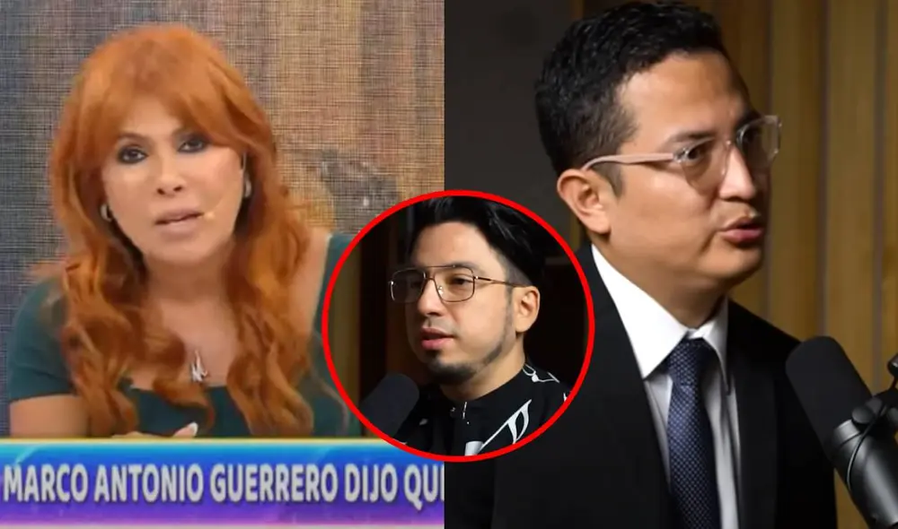 Magaly Medina cuestionó a Carlos Orozco por su entrevista a Marco Antonio. Foto: captura de ATV/YouTube