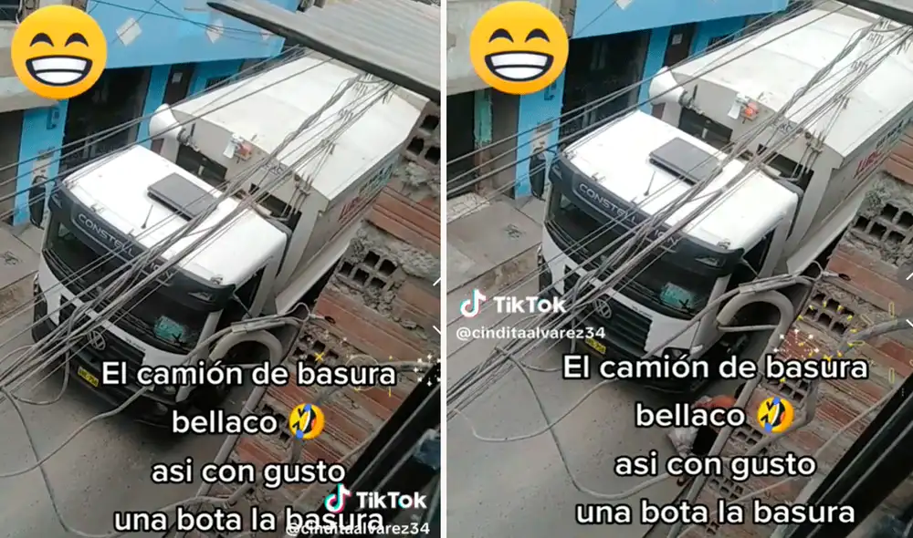 Usuarios señalaron que con esa música salen a botar la basura con gusto. Foto: composición LR/captura de TikTok/@Conditaalvarez34