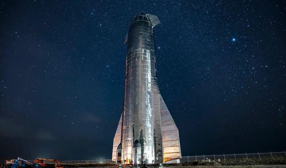 Si vuela con éxito, Starship será el vehículo espacial más potente de la historia. Foto: SpaceX