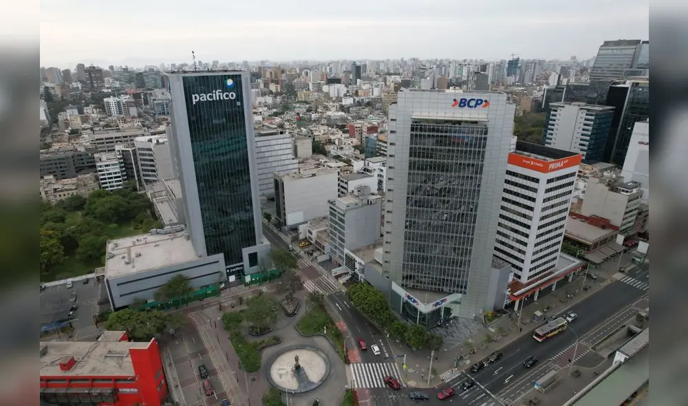 El sector financiero y seguros se redujo en 7,95% en febrero de este año. Foto: Andina