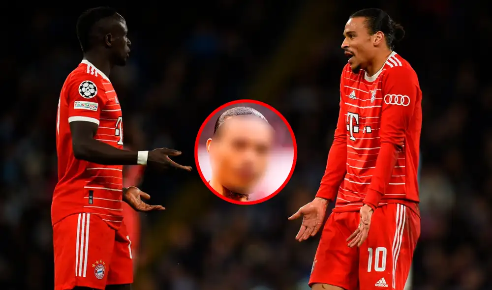 Sané recibió un golpe en la cara por parte de Mané. Foto: composición/EFE Sané recibió un golpe en la cara por parte de Mané. Foto: composición/EFE