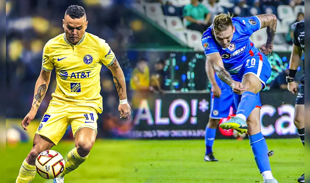 América buscará un triunfo ante Cruz Azul para asegurar su clasificación directa a la liguilla de la Liga MX. Foto: composición LR/Club América/Cruz Azul