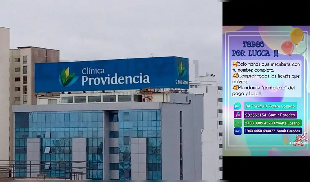 El bebé de 4 meses está internado en la clínica Providencia. Foto: composición LR / Urbania / Cortesía