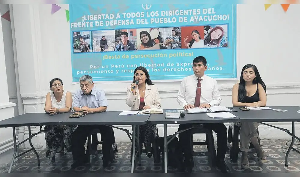 Defensa. Denunciaron que existe criminalización y persecución política contra dirigentes y manifestantes en el sur del país. Foto: Defensa. Denunciaron que existe criminalización y persecución política contra dirigentes y manifestantes en el sur del país. Foto: