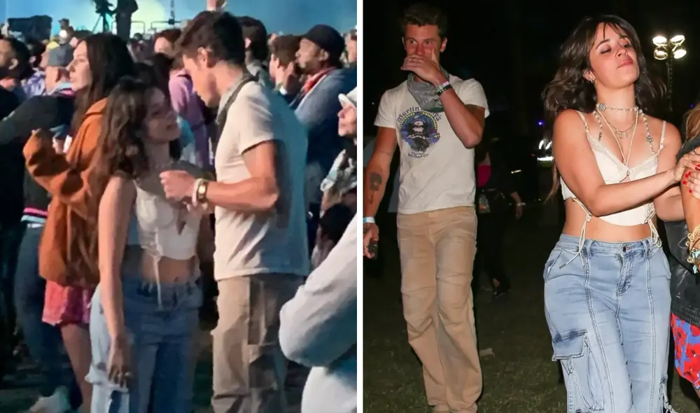 Camila Cabello y Shawn Mendes brindaron juntos en Coachella. Foto: composición LR/difusión - Video: Twitter