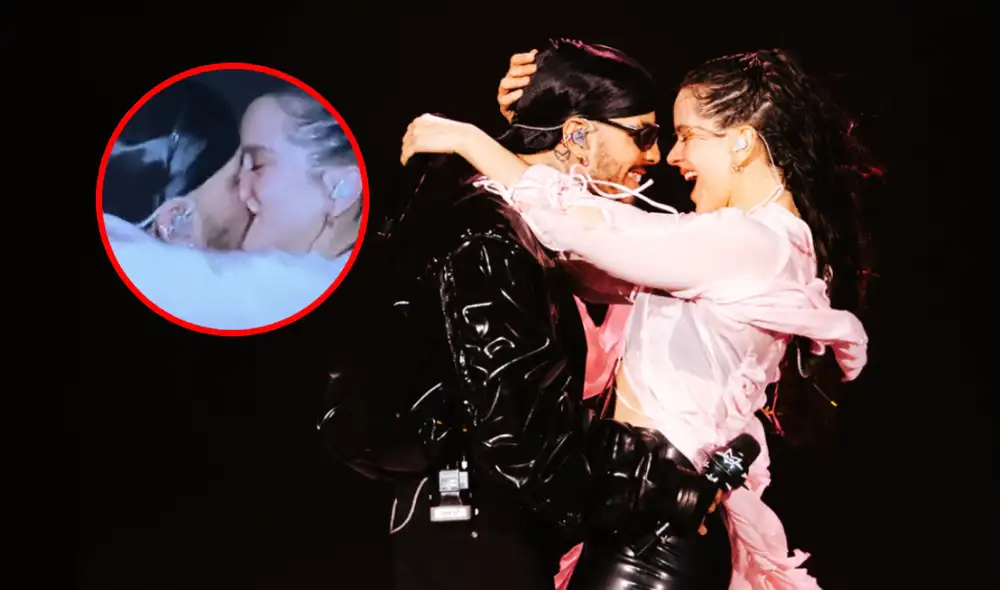 Rosalía y Rauw Alejandro prepararon un final de fotografía para su presentación en Coachella 2023.  Foto: composición LR /Billboard/Marca