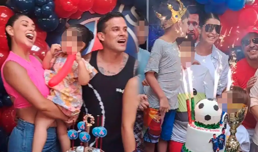 Pamela Franco le deseó feliz cumpleaños al hijo de Christian Domínguez y Karla Tarazona. Foto: composición LR/Instagram/Karla Tarazona