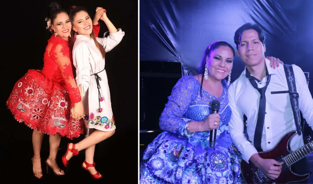 Dina Páucar tiene a sus hijos involucradas en la música. Foto: composición LR/Ig de Dina Páucar/Andina Dina Páucar tiene a sus hijos involucradas en la música. Foto: composición LR/Ig de Dina Páucar/Andina