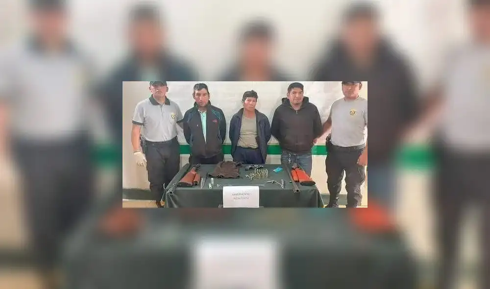 Comuneros fueron intervenidos por la Policía. Foto: Antena Libre