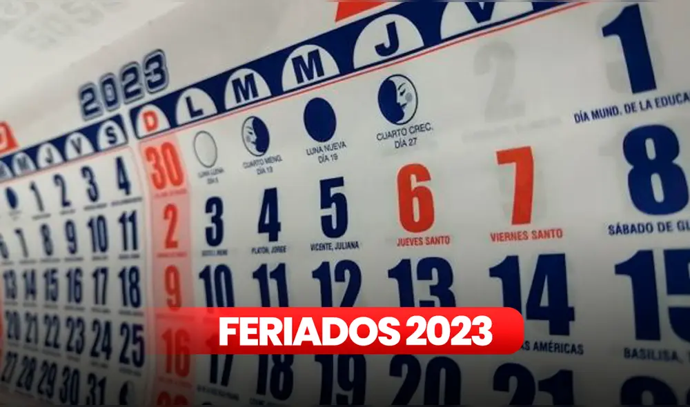 Entérate cuáles son los feriados que le restan al 2023. Foto: Composición LR - Fabrizio Oviedo/difusión