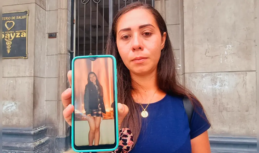 Paola Fernández, hermana de la víctima, aseguró que solicitaron la historia clínica de la joven, pero el establecimiento nunca respondió al pedido. Foto: Vanessa Sandoval - La República