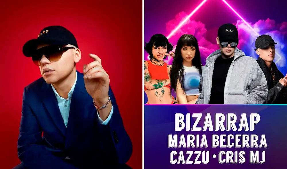 Bizarrap, María Becerra, Cris MJ, entre otros, tenían que presentarse este 29 de abril en Lima. Foto: composición LR/Bizarrap/@festivalbarriolatino/Instagram