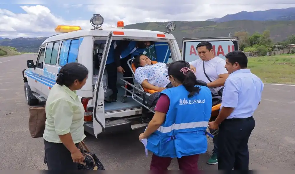 Trasladan a gestantes de zonas aisladas. Foto: EsSalud Trasladan a gestantes de zonas aisladas. Foto: EsSalud