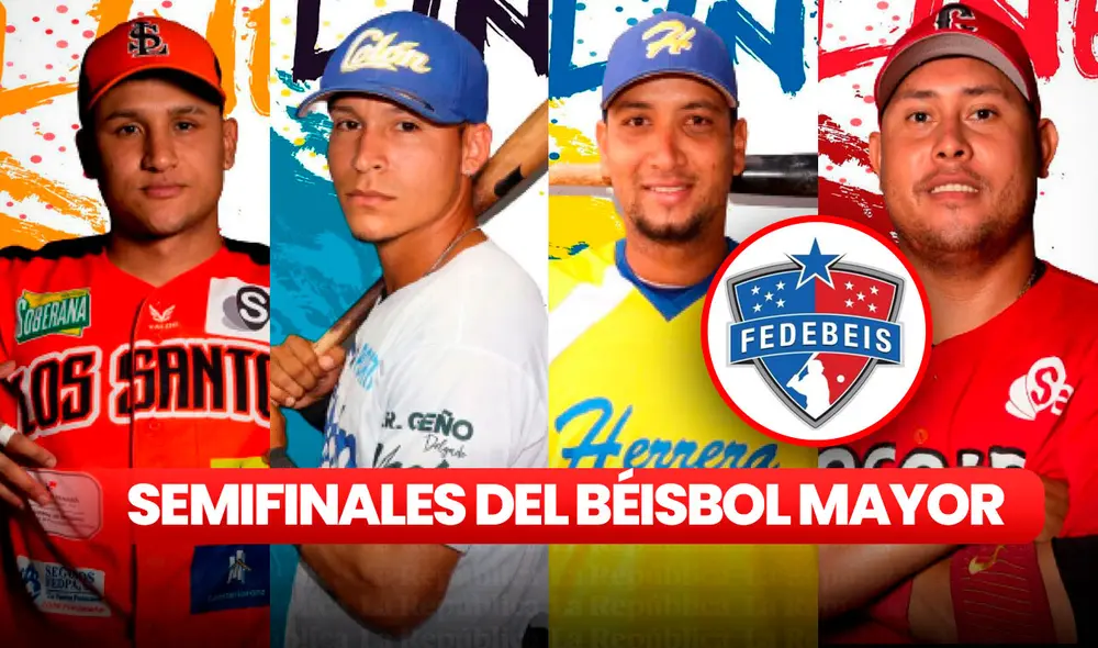 Los Santos vs. Colón y Herrera vs. Coclé son los duelos de las semifinales del Béisbol Mayor 2023. Foto: composición de Fabrizio Oviedo / La República / Fedebeis