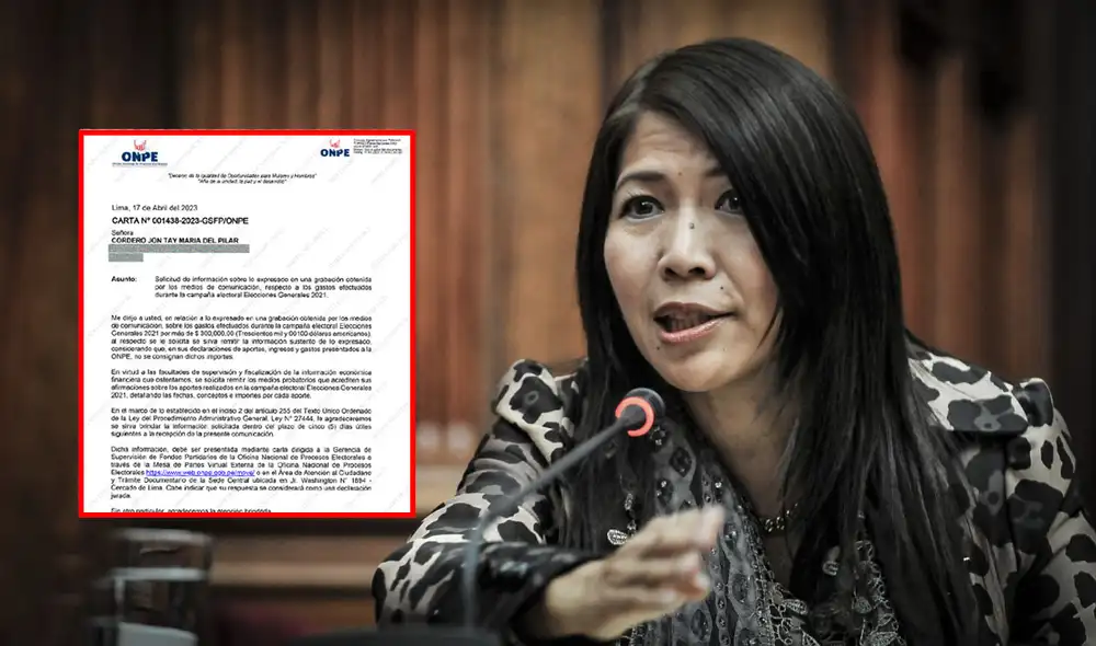 María Cordero es emplazada por la ONPE. (Foto composición: La República).